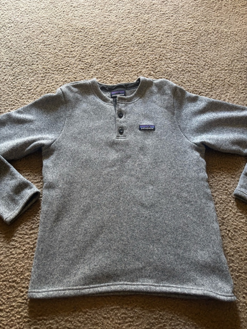 Patagonia BETTER SWEATER HENLEY PULLOVER Size: S Gray Men